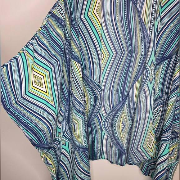 Teal Open Front Cardigan - Picture 6 of 7